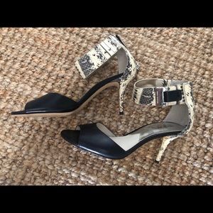Michael Kors 7 1/2 high heels, snake print